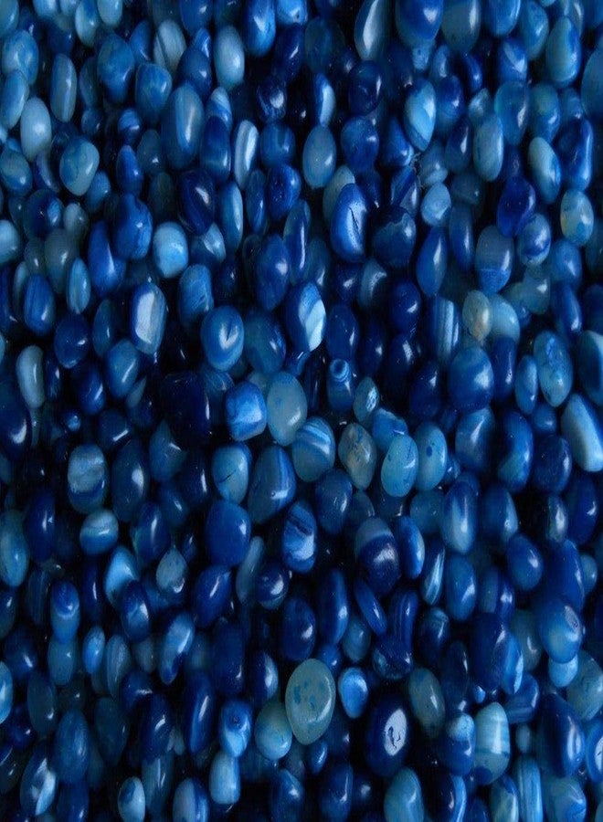 Ercole® Multi Purpose Polished Glossy Decorative Onyx Stone for Decoration & Home Decor (Blue, 3 Kg) - Image 1